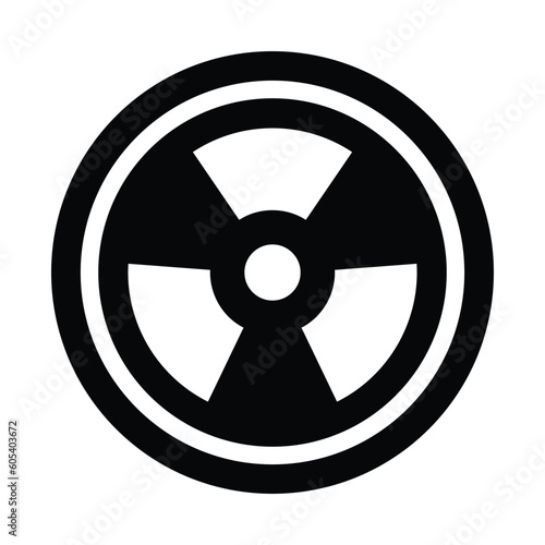 radiation line icon illustration vector graphic