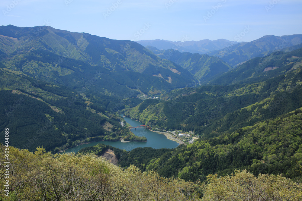 愛媛県四国中央市 翠波高原 翠波高原展望台からの風景 愛媛県四国中央市 翠波高原 翠波高原展望台からの風景