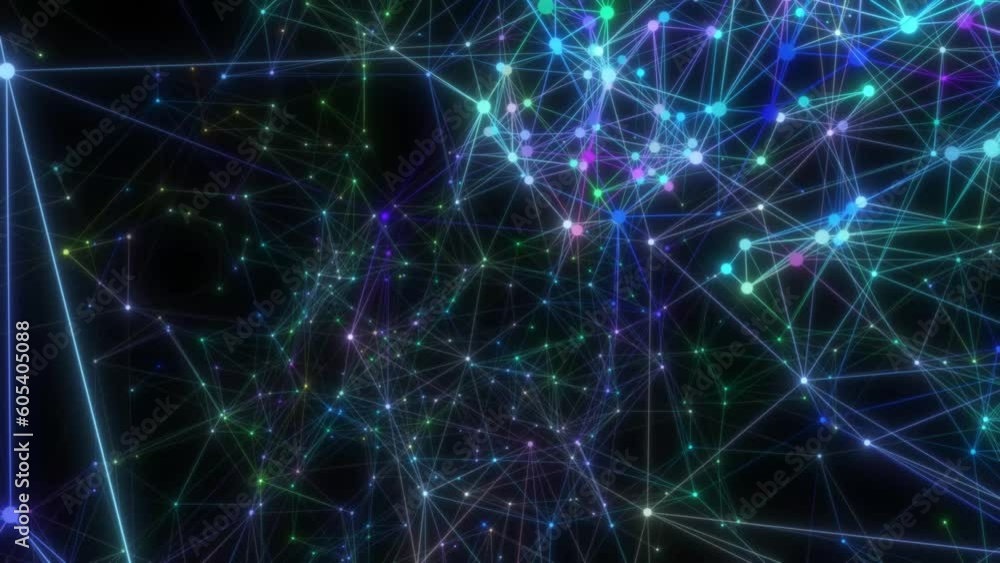 Excitation of individual parts of the nervous system as the signal passes through. Seamless loop. Excitation of individual parts of the nervous system as the signal passes through. Seamless loop.