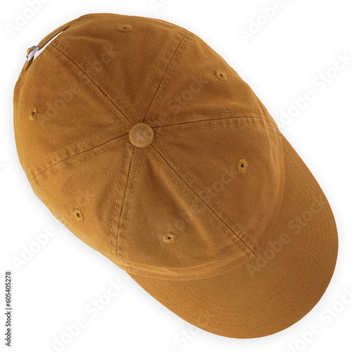 Canvastavla Visor cap in brown colored cotton