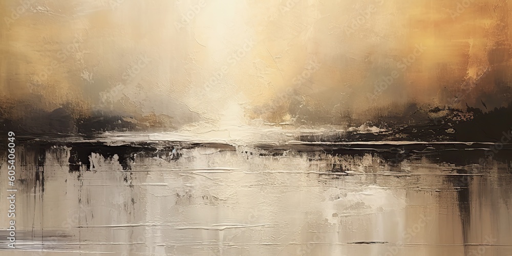 AI Generated. AI Generative. Illustration of oil drawing on canvas vintahe geometric illusion in minimal nature lake forest mountain style. Graphic Art AI Generated. AI Generative. Illustration of oil drawing on canvas vintahe geometric illusion in minimal nature lake forest mountain style. Graphic Art