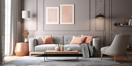 Sofa, interior, Love expression, Generative AI
