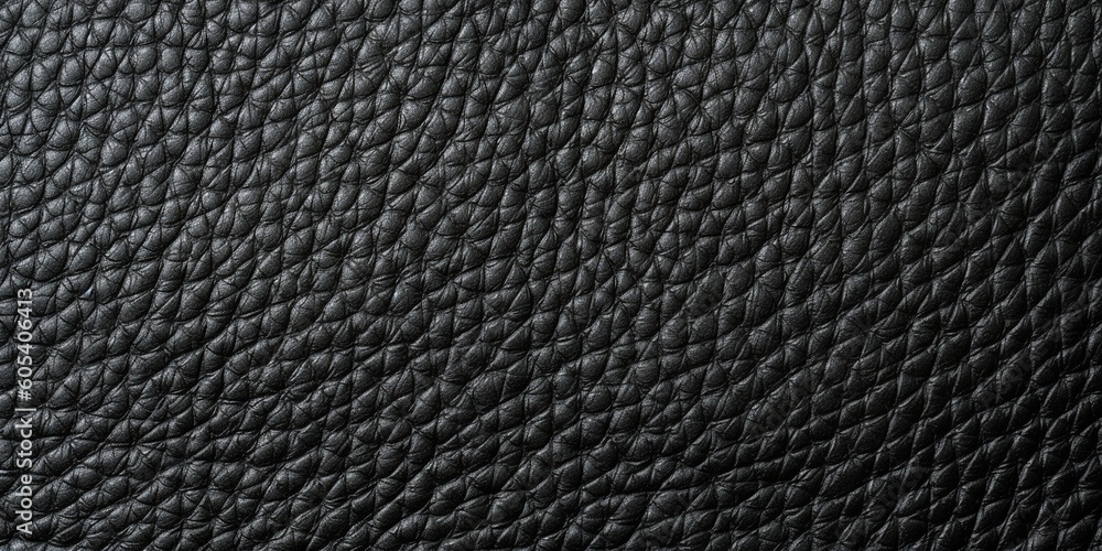 black leather texture background, generative ai