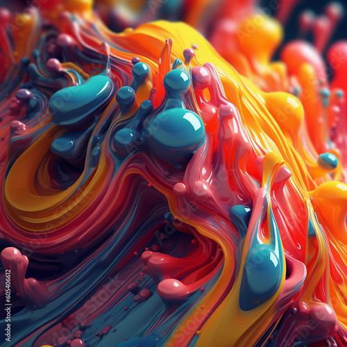 colourful paint background 