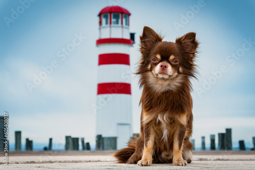 Ein Portrait eines süßen Chihuahus names Filou photo