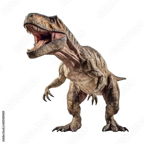 Obraz Tyrannosaurus Rex,T-rex on transparent background Generative AI
