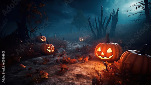halloween pumpkin in the night © Rodrigo