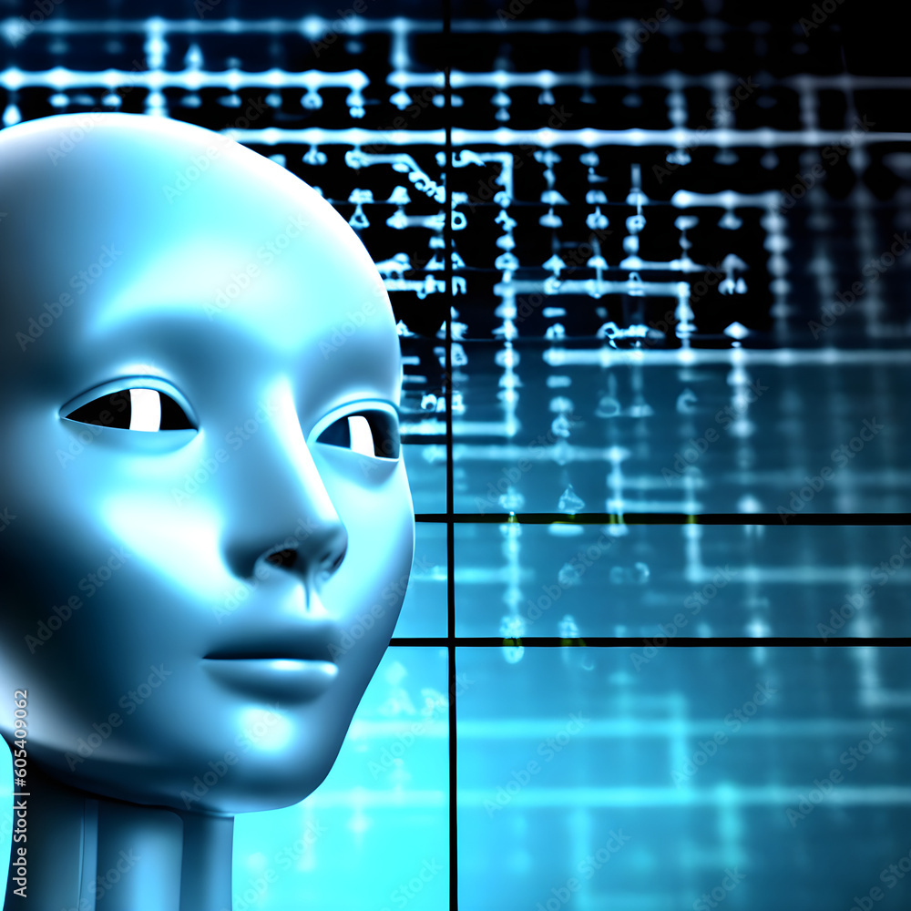 Concept of Artificial Intelligence, The Intelligent Mind Inside A Computer made with Generative AI Concept of Artificial Intelligence, The Intelligent Mind Inside A Computer made with Generative AI