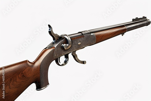rifle isolated on white background. Generated by AI.