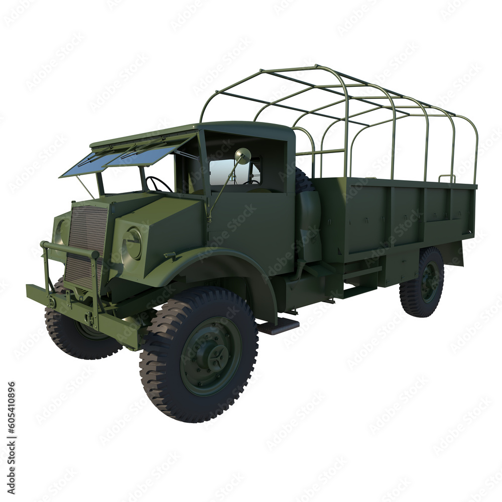 Military Truck 1 - Perspective F view png