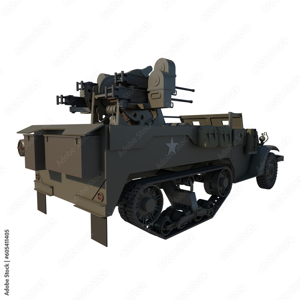 M16 Multi-Barreled Motorized Carriage - Perspective B view png M16 Multi-Barreled Motorized Carriage - Perspective B view png