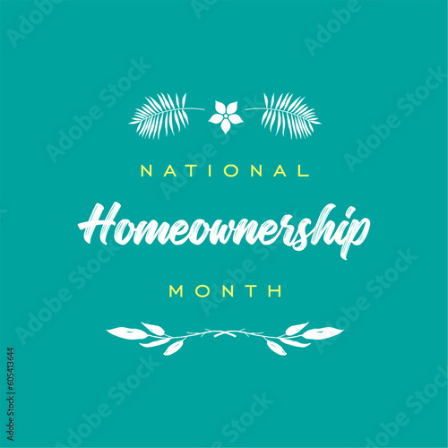 Homeownership Month
