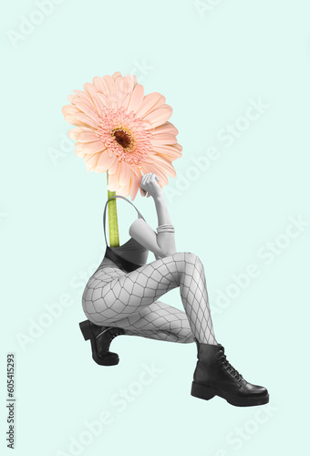 Fashionable young woman in ...