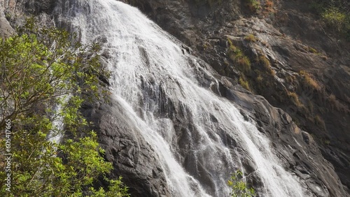 Fototapeta Naklejka Na Ścianę i Meble -  Waterfalls with clear white water in mountains