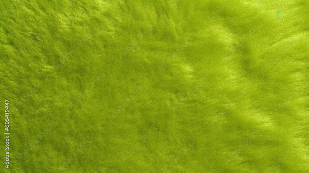 Obraz premium Light Lime Green Velvet Fabric Texture Background - Textile Material - Generative AI