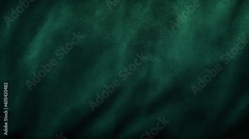 Dark Green Velvet Fabric Texture Background - Textile Material - Generative AI