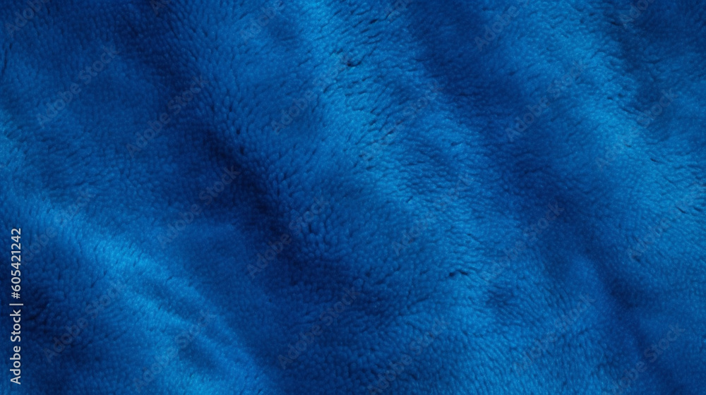 Blue Velvet Fabric Texture Background - Textile Material - Generative AI Blue Velvet Fabric Texture Background - Textile Material - Generative AI