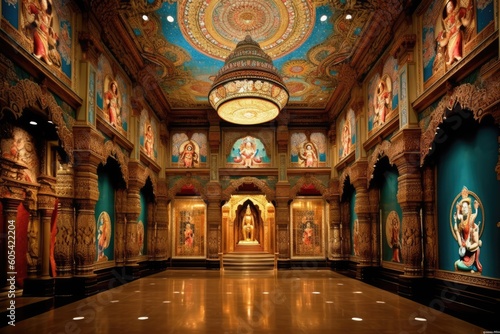 Divine Splendor: Captivating Image of Lord Ganesha, generative AI
