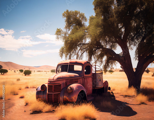 A Rustic Red Truck Tells Its Story in the Heart of Nature © Jakob