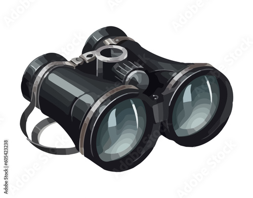 binoculars searching for adventure, zooming in