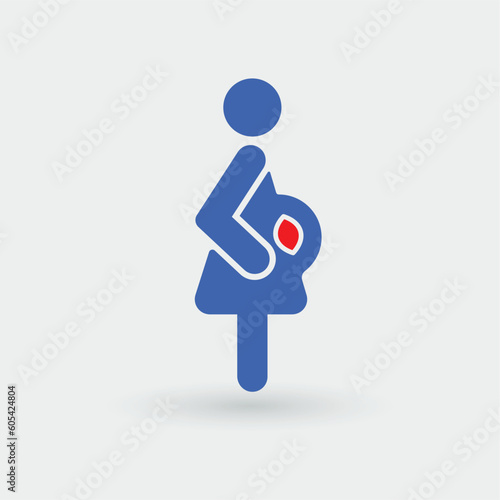 icone femme enceinte IVG - PMA - GPA 