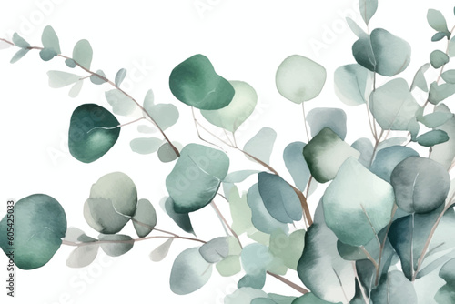 Hand drawn pastel color floral background photo