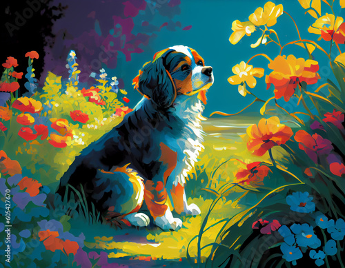 Immerse Yourself in Nature's Bliss: A Playful Garden Filled with Joy and Color