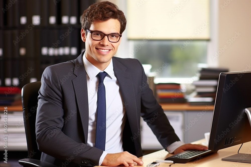 An illustration of a group of business people , AI Generated An illustration of a group of business people , AI Generated