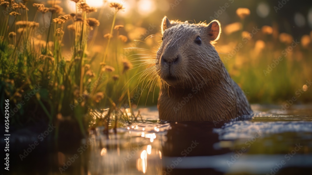 Capybara. Generative AI Capybara. Generative AI