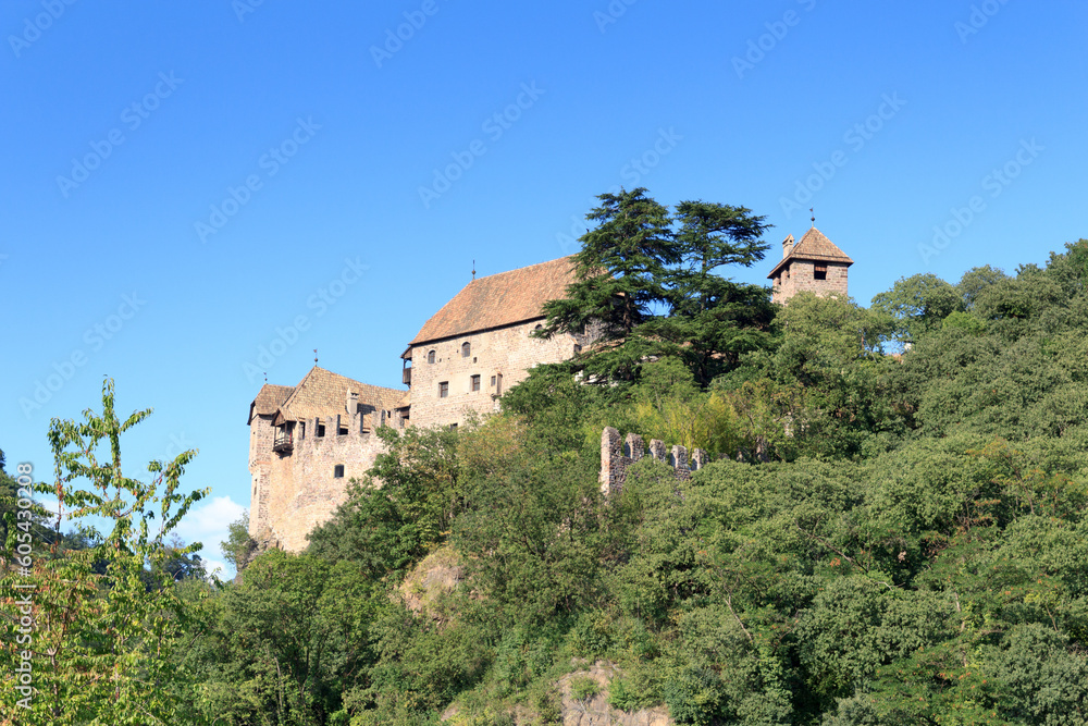 Runkelstein Castle on a rocky spur in Ritten near Bolzano, South Tyrol, Italy Runkelstein Castle on a rocky spur in Ritten near Bolzano, South Tyrol, Italy
