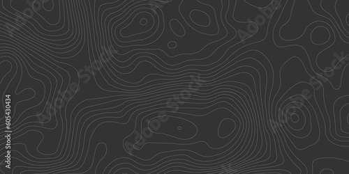 Abstract topographic wavy curve line background. Topography map pattern, Geographic curved relief. Topographic lines background. Vector illustration.