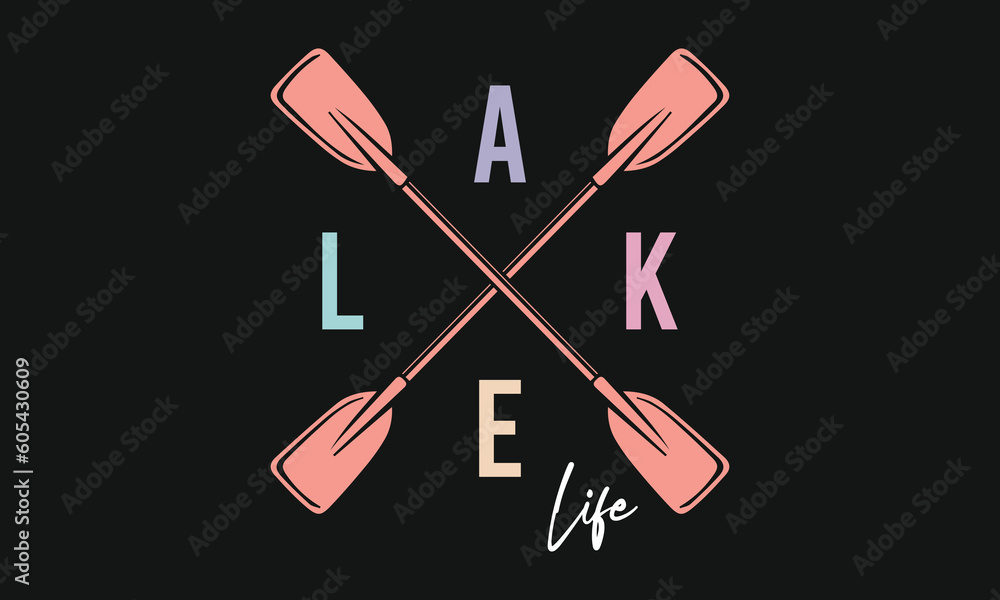 Summer Lake Retro Vector Shirt Summer Lake Retro Vector Shirt