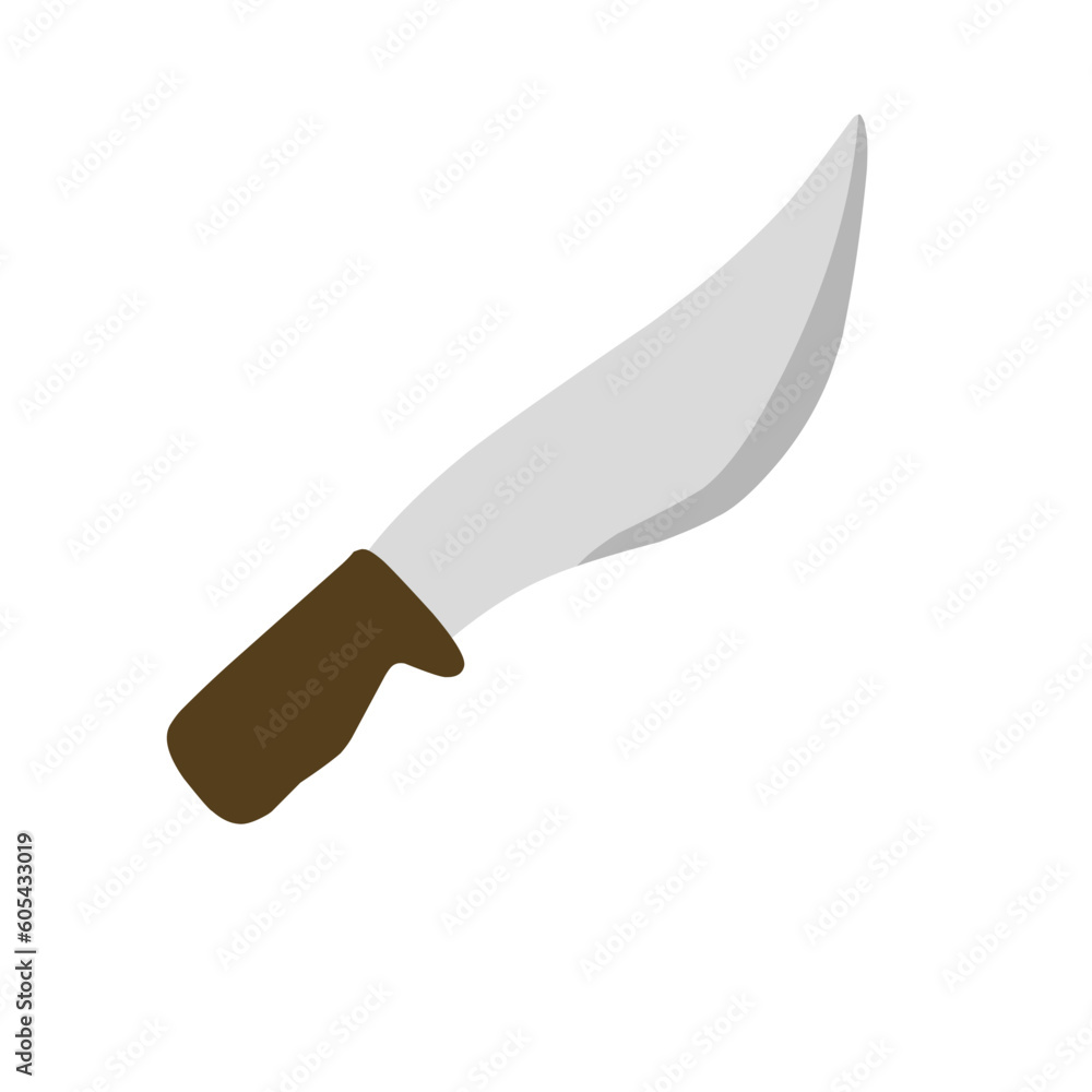 Vector illustration of meat cutting knife set. Butcher knife set for butcher shop and butcher design theme Vector illustration of meat cutting knife set. Butcher knife set for butcher shop and butcher design theme
