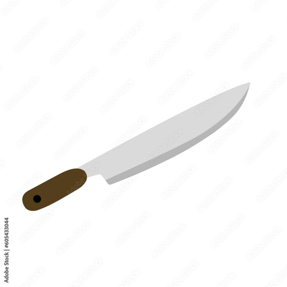 Vector illustration of meat cutting knife set. Butcher knife set for butcher shop and butcher design theme Vector illustration of meat cutting knife set. Butcher knife set for butcher shop and butcher design theme