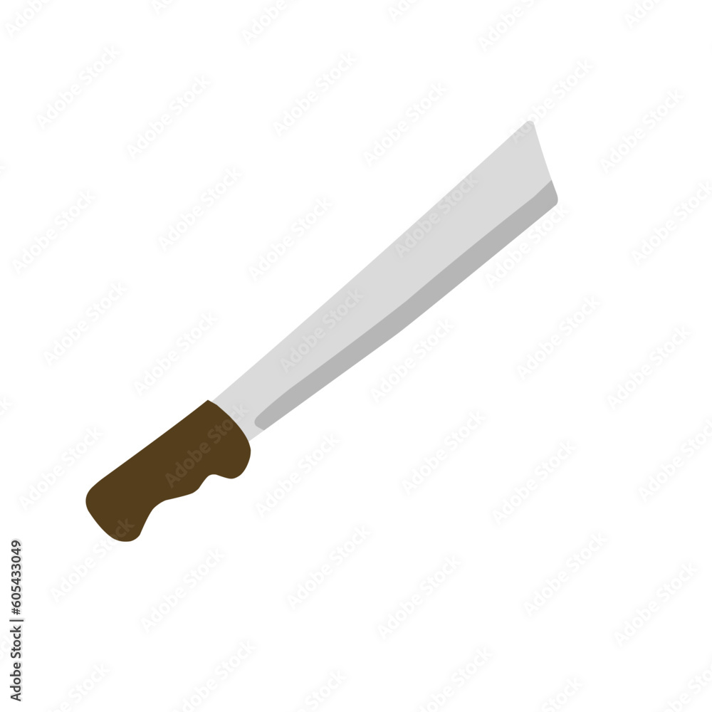 Vector illustration of meat cutting knife set. Butcher knife set for butcher shop and butcher design theme Vector illustration of meat cutting knife set. Butcher knife set for butcher shop and butcher design theme