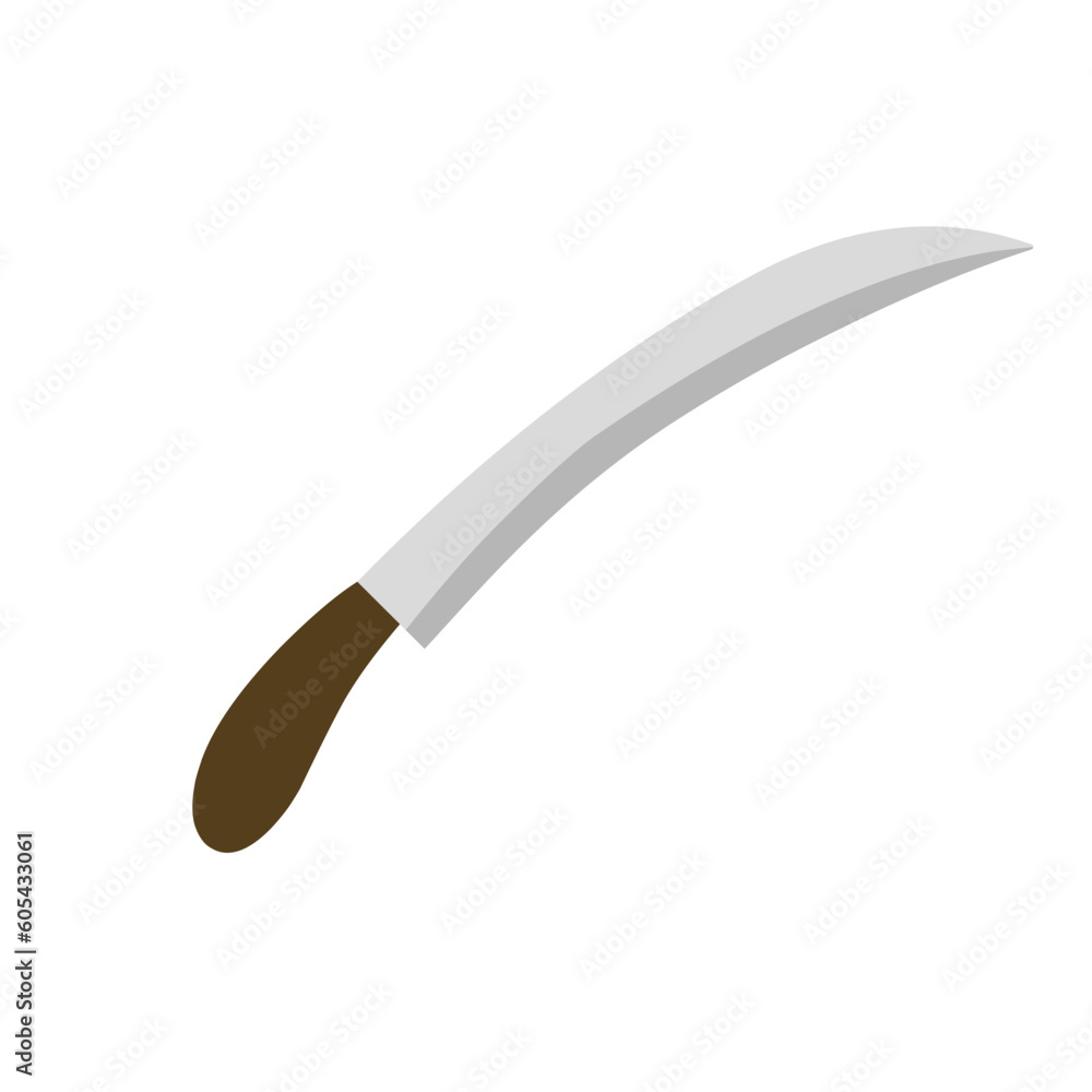 Vector illustration of meat cutting knife set. Butcher knife set for butcher shop and butcher design theme Vector illustration of meat cutting knife set. Butcher knife set for butcher shop and butcher design theme