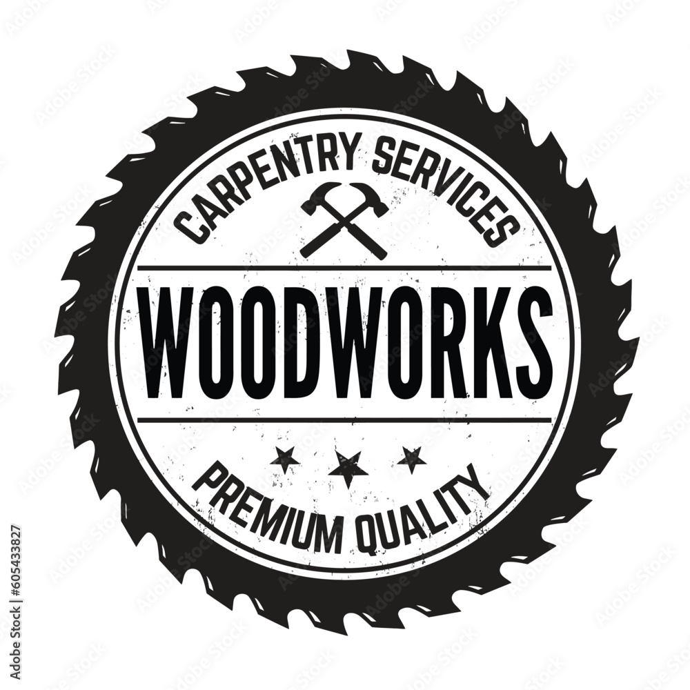 Woodworks grunge rubber stamp