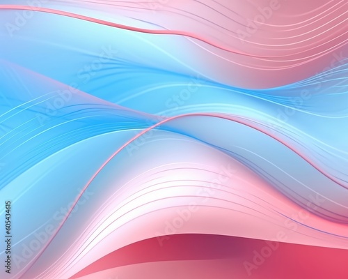 The illustration features a wavy, pastel-colored background with curved lines. (Generative AI)