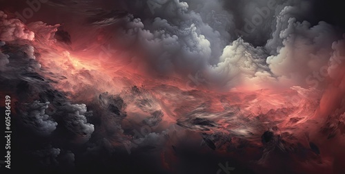 Fantastic sky presages apocalypse dramatic Fantastic sky presages apocalypse created with Generative AI technology photo