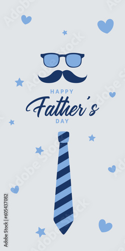 Happy Fathers Day Set of greeting cards