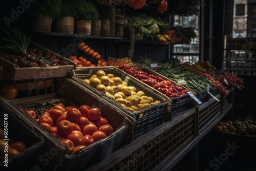 Shopping for fresh produce. Generative AI