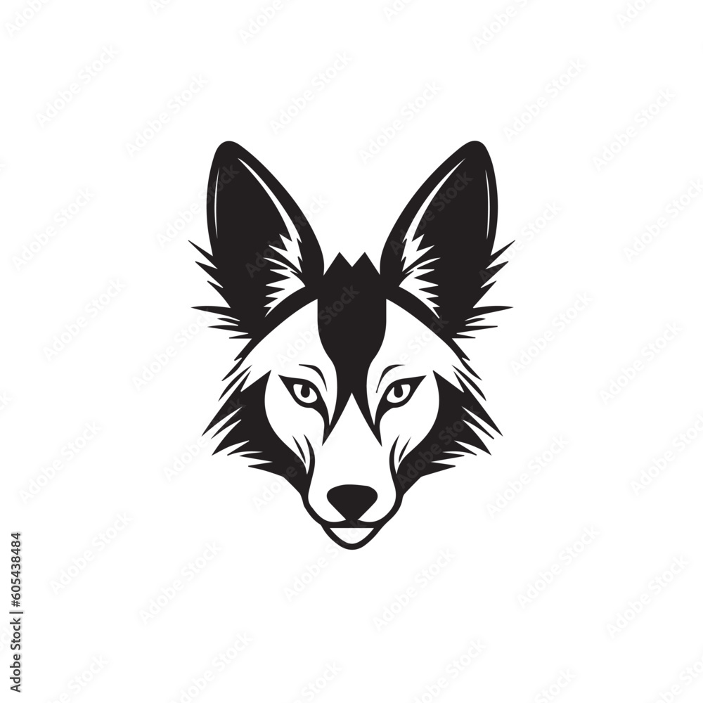 Fototapeta premium wolf head vector