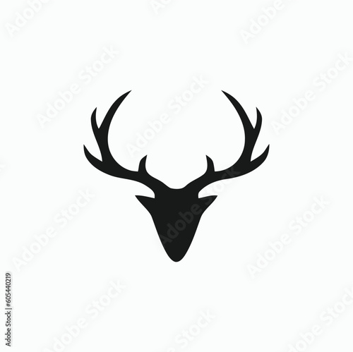 Fotografiet deer head silhouette
