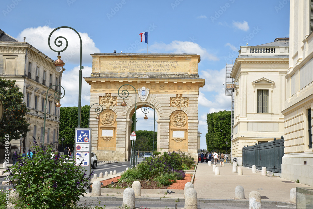 Obraz premium Arc de triomphe de Montpellier. France