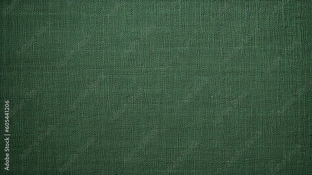Fototapeta premium Dark Green Linen Paper Fabric Texture Background - Textile Material - Generative AI
