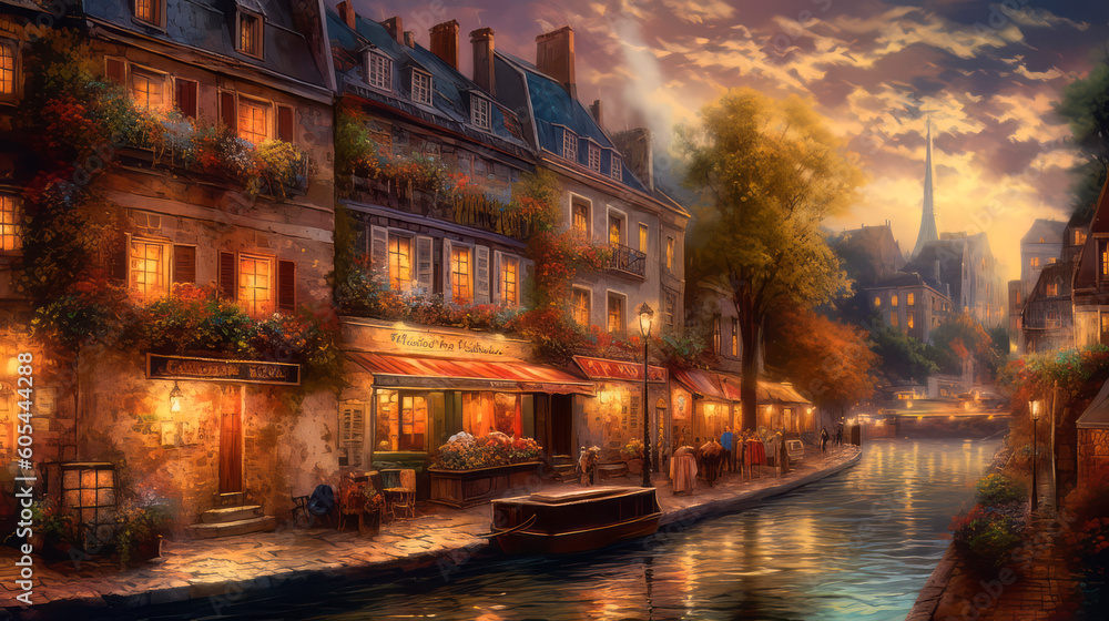 Fototapeta premium Collage Paris 1950