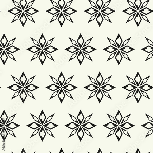 Vector monochrome geometric pattern in simple graphic design. Fashion trendy geometry.