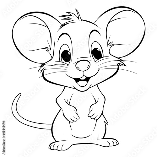 Coloring page mouse