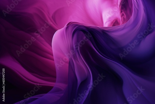 Purple abstract background with translucent white layers. Generative AI