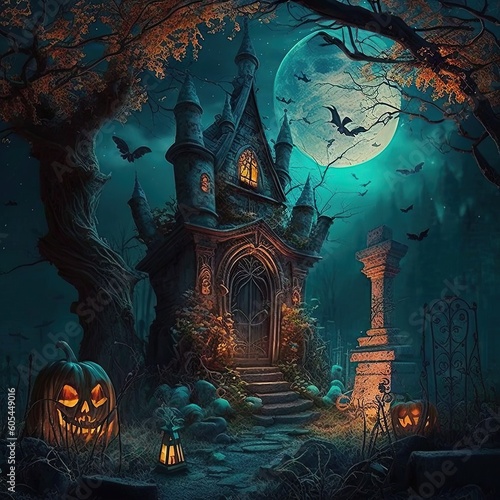 scary halloween night 